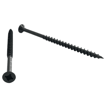 

Cabentry Brand | Wood Screws | Flat Head with Nibs | Phillips Square Drive | #8 | 3 Inch | Deep Thread | Type 17 Point | Black Phospate Finish | 2500 Piece Box