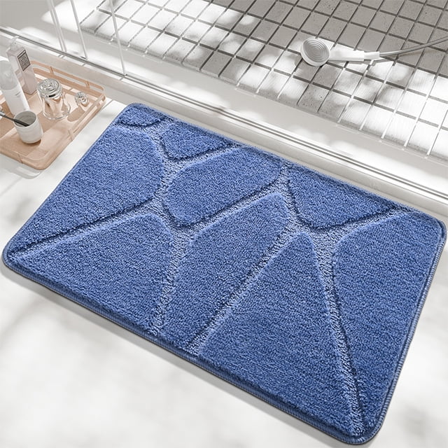 Alfombrilla de baño antideslizante, absorbente, con reverso de goma impermeable, fibra resistente, antimanchas, plegable, 61 x 91 cm, para entrada de dormitorio.