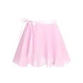 thumbnail image 4 of iEFiEL Girls Ballet Gymnastics Basic Leotard with Chiffon Wrap Skirt Pink 8-10, 4 of 4