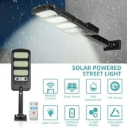 Elegant Choise Solar Street Light with Pole Remote Control Outdoor LED Security Lights