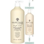 Hairitage Complete Care Set: Length Check Bition Shampoo and Conditioner + 450°F Argan Oil Heat Protectant + Leave-In Conditioner Spray