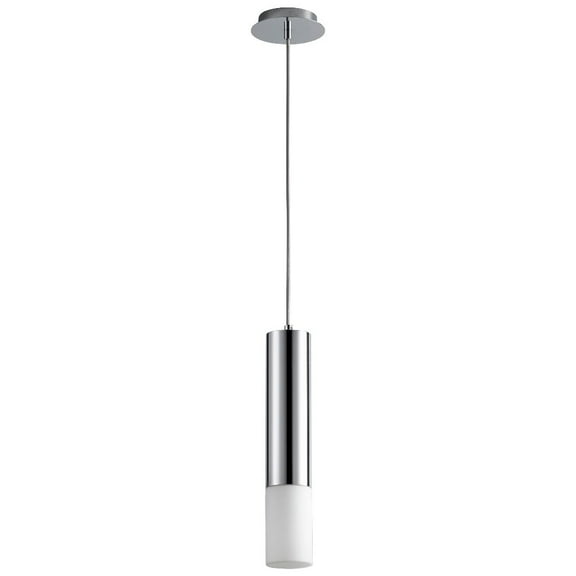 18 Inch 11.9W 120V 1 Led Glass Shade Pendant Light-Polished Chrome Finish Oxygen Lighting 3-654-114
