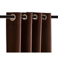thumbnail image 3 of Legacy Decor Blackout Curtain with Grommet Top Room Divider, 180" Wide X 108" Tall, Brown Color, Indoor, 3 of 5