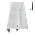thumbnail image 6 of Streamline NAL-5340-WH 60 in. x 30 in. Acrylic Right-Hand Drain Alcove Bathtub in Glossy White With External Drain in Glossy White, 6 of 10