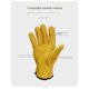 thumbnail image 3 of Guantes de trabajo Guante de jardinería de piel de vacuno resistente para corte de madera/construcción/conducción de camiones/trabajo en jardín/jardín-L, 3 of 5