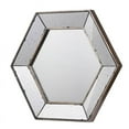 thumbnail image 3 of Wall Mounted Bathroom Mirrors 21" x 18" Hexagon Wall Mirror with Traditional Silver Finish, Home Decor Accent Mirror for Living Room, Entryway, Bedroom,Frameless Bathroom Mirrors, 3 of 3