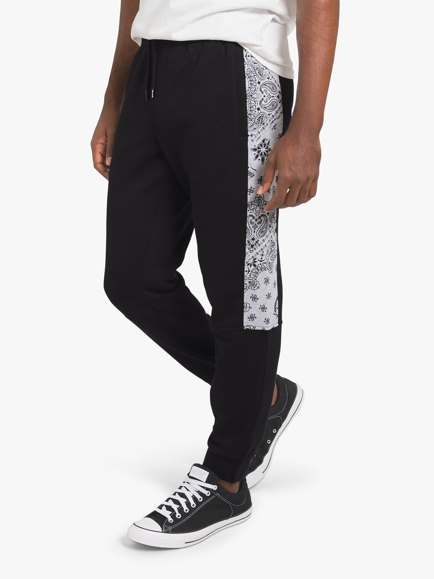 Dogg Supply by Snoop Dogg All-Gender Men's and Women's Bandana Print Fleece Joggers, Sizes XS-3XL