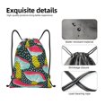 thumbnail image 4 of Gaeub Green Mushroom Drawstring Backpack Bag Sport Gym Sackpack Heavy Duty String Backpack for Men Women-Medium, 4 of 6