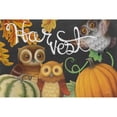 thumbnail image 3 of Urban, Mary 24x17 Black Modern Framed Museum Art Print Titled - Harvest Owl IV, 3 of 5