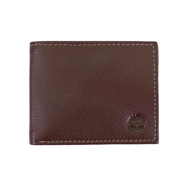 Billetera de Cuero para Hombre Timberland con Bolsillo Abatible Marrón