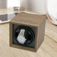 thumbnail image 4 of Enrollador automático de reloj individual de lujo, bobinado de rotación automática de carcasa de madera con motor súper silencioso, caja de exhibición Sunnimix Enrollador de reloj automático, 4 of 7