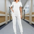 thumbnail image 2 of Uniforme de Enfermera Yuyangstore para Mujer Blanco Pantalón Cordón XXL, 2 of 8