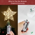 thumbnail image 6 of Roylvan Christmas Star Tree Topper with Remote, 8 Light Modes & 4 Brightness, 9.84" Treetop Star Decorative Light, Silver, 6 of 10