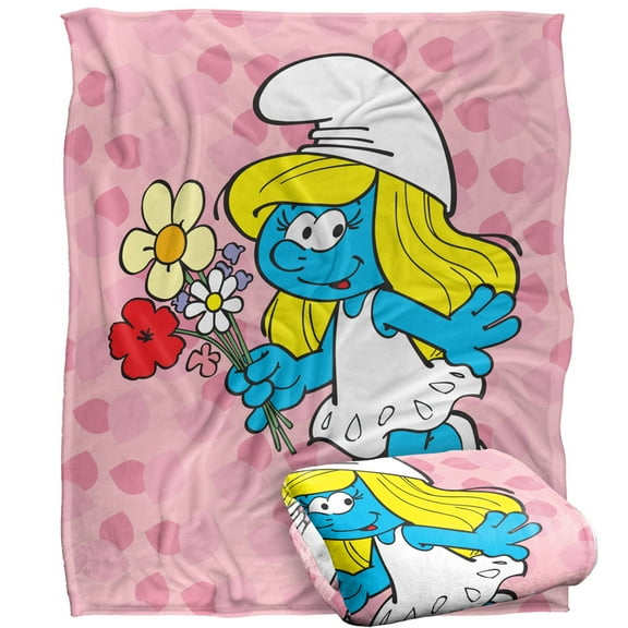The Smurfs Blanket, 50'x60' Smurfette Silky Touch Super Soft Throw Blanket