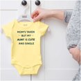 thumbnail image 5 of Single Aunts Funny Cute Niece Nephew Romper Boys or Girls Infant Baby Brisco Brands NB, 5 of 6