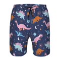 thumbnail image 3 of Fuzoiu Dinosaur Print Men's Beach Shorts,Men's Swim Trunks,Quick Dry Board Shorts with Pockets,Men's Bathing Suits for Surfing, Running, and Casual Wear-X-Large, 3 of 6