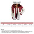 thumbnail image 4 of Abrigo Informal Para Mujer, Elegante Bolsillo De Abrigo A Cuadros De Costura A La Moda Para La Oficina ANGGREK Rojo XL, 4 of 5