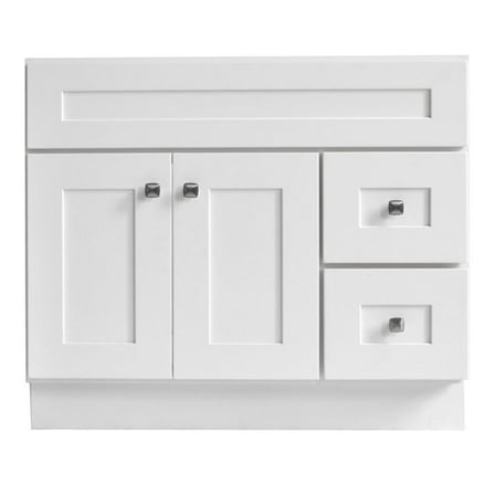 Brookings 36" Bathroom Vanity Shaker Wood Fully Assembled Sherwin Williams-White