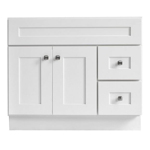 Brookings 36" Bathroom Vanity Shaker Wood Fully Assembled Sherwin Williams-White