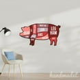 thumbnail image 4 of Handmadetneonsign Pig Cuts Metal Sign, Pork Butcher Metal Light, Pig Butcher Shop Wall Decor, Pig Sign 67332, 4 of 4