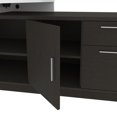 thumbnail image 2 of Bestar Equinox 72W L-Shaped Office Desk in white & deep grey, 2 of 7