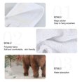 thumbnail image 5 of 2PCS Velcro Hangable Hand Towels Quick-Drying Hanging Kitchen Towels for Kitchen & Bathroom Cute Highland Cow Pattern, 5 of 7