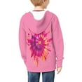 thumbnail image 4 of DISNIMO Tie-Dye Zipper Hoodies for Girls Pink Zip Up Hoodie Jacket Boys Zip Hoodie Sweatshirt Girl Hooded Sweatshirts for Girls Trendy Graphic Hoodie Jackets for Children Fall Coat Hoodie 6-7, 4 of 7