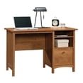 thumbnail image 2 of Sauder Union Plain Single Engineered wood Pedestal Desk in Prairie Cherry Finish, 2 of 12