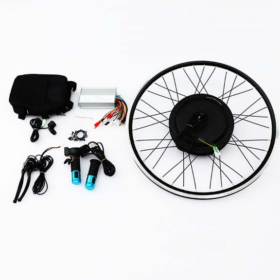 INTBUYING 20" Mountain Bike Modified 48V-60V E-bike Conversion Kit Front Wheel without Battery