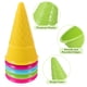thumbnail image 3 of FELTECHELECTR conos de helado de plástico para niños, cucharas para helado, juguetes de playa al aire libre, moldes de arena para niños, juguetes para niños pequeños, playa de verano al aire libre., 3 of 4