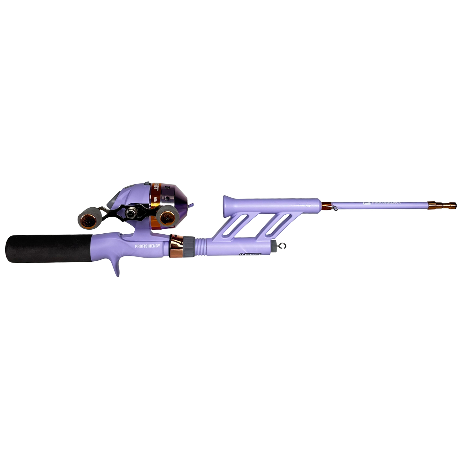 ProFishiency 34" Lavender Spincast Fishing Pole and Reel Combo photo 2