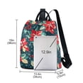 thumbnail image 3 of FORMRS Women's Travel Backpack Purse Anti-Theft Hidden Pockets Casual Shoulder Bag, Christmas Themed Leaves, 3 of 7