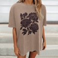 thumbnail image 2 of Jamsmile Women T-Shirts Oversized Graphic Moon Print Tee Shirts Tops Casual Soft Blend Loose Fit Lightweight Tshirts, 2 of 4