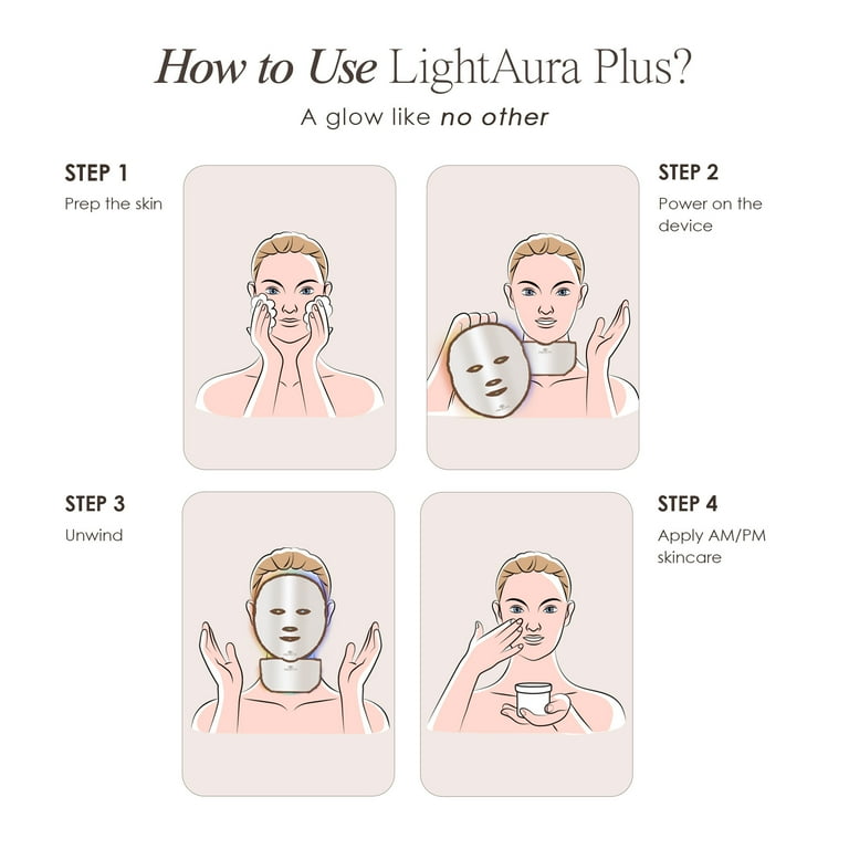 Project E Beauty Wireless 7 Color LED Mask, Transforming Facial