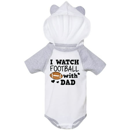 

Inktastic I Watch Football with My Dad Gift Baby Boy or Baby Girl Bodysuit