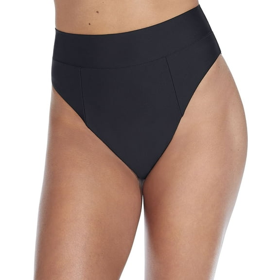CAMIO MIO Black High-Waist Bikini Swim Bottom, US X-Large, NWOT