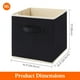 thumbnail image 5 of Cubos de almacenamiento Lifewit, 12 paquetes, 28 cm, tela plegable, color negro, 5 of 7