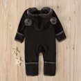 thumbnail image 7 of Dezsed 3M-3Y Cute Fleece Plush Bear Baby Rompers Toddler Girl Overall Jumpsuit Spring Fall Hooded Zipper Baby Boys Romper Infant Crawling Clothing, 7 of 7
