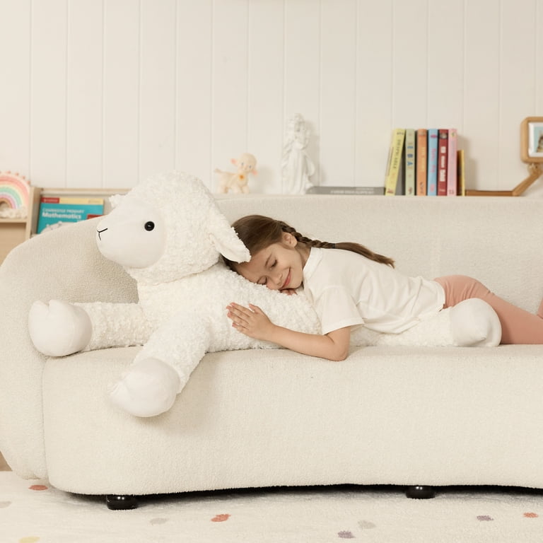Tezituor 43.3 Inch Giant Sheep Body Pillow Plush Toy photo 2