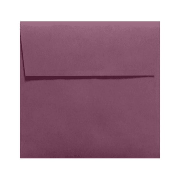 LUXPaper 5.5 x 5.5 Square Peel & Press Envelopes, Vintage Plum Purple, 50/Pack