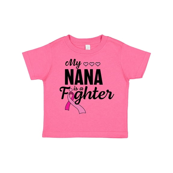 Inktastic Breast Cancer Awareness My Nana is a Fighter Boys or Girls Toddler T-Shirt