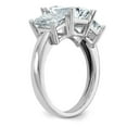 thumbnail image 7 of 14K White Gold Ring Band Moissanite Octagon Emerald, Size 9, 7 of 7
