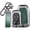 Green-Long keychain, variant on Key Fob Cover Compatible with Chevrolet Silverado Traverse Equinox GMC Sierra 1500 2500HD 2021-2025 Leather/Zinc Alloy 5 Button Keychain Case Holder Protector,Green-Long keychain