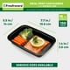 thumbnail image 3 of Recipientes de almacenamiento de alimentos Freshware Meal Prep, 1 compartimento, 3 of 9