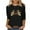 Valentines Day Shirt Women-A29Black, variant on Mifsaly Plus Size Valentines Day Shirt Women Crewneck 3/4 Sleeve Tops Cute Print Everyday Blouse Girlfriend Gifts Basic Tee 2026 Spring Summer Outfits