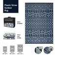 thumbnail image 2 of Beverly Rug Outdoor Area Rug Plastic Waterproof 8X10 Navy White, 2 of 7