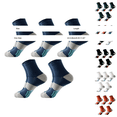 thumbnail image 3 of WHEANG 5 Pairs Block Crew Socks for Women Men Basketball Socks Professional Running Athletic Socks Moisture Wicking Cushioned Breathable Sports Socks for Men(Black) 2026 Sales Under $1, 3 of 3