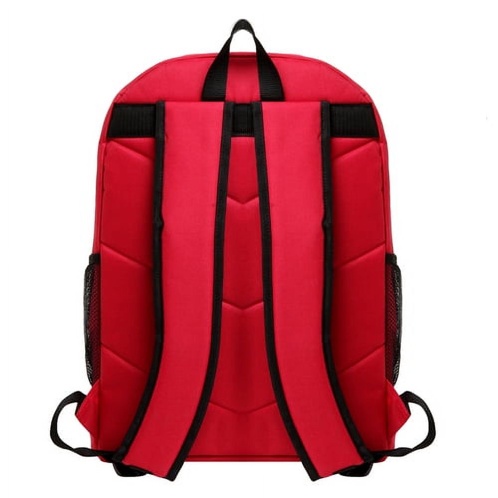 Classic Large Backpack for College Students and Kids, Lightweight Durable Travel Backpack Fits 15.6 Laptops Water Resistant Daypack Unisex Adjustable Padded Straps for Casual Everyday Use (Red) - image 2 of 3