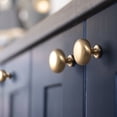 thumbnail image 5 of Goo-Ki Set of 6 Elegant Champagne Bronze Cabinet Knobs - Classic Round Kitchen Hardware, Contemporary Drawer Pulls Sleek Dresser Handles, 5 of 8