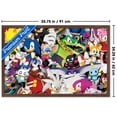 thumbnail image 3 of Sonic the Hedgehog (1991): Modern - Collage Wall Poster, 22.375" x 34" Framed, 3 of 5
